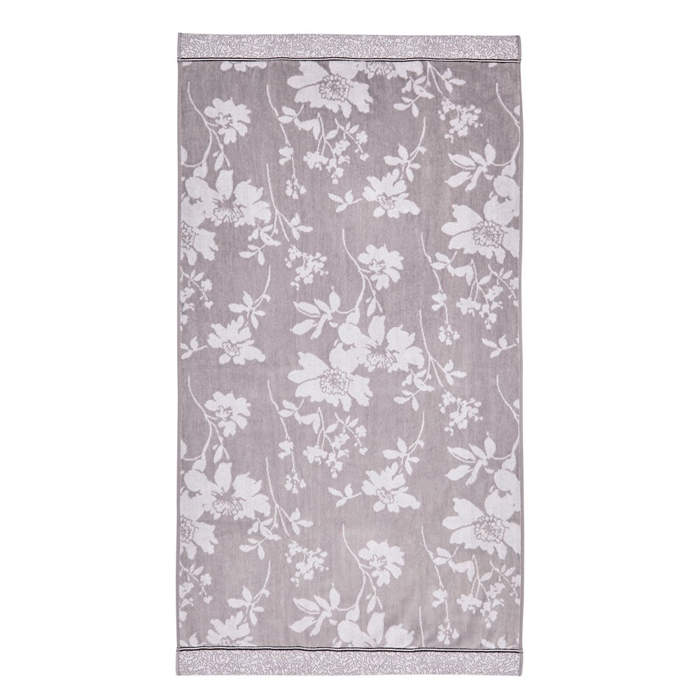 Sefa Bath Mat by Bedeck of Belfast in White Silver Grey